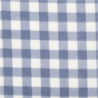 Flanellstoff Baumwollstoff Karos blau – Weich, wärmend & perfekt für kuschelige Nähprojekte Nahaufnahme des Stoffes