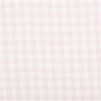 Baumwollstoff gebürstet Karos garngefärbt rosa – Weich, strapazierfähig & vielseitig einsetzbar Nahaufnahme des Stoffes