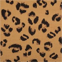 Canvas Stoff Dekostoff Baumwolle Leo-Print braun – Robust, trendig & vielseitig einsetzbar Vollbild des Stoffes