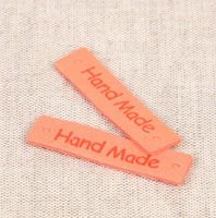 Etikett Label Hand Made orange – Perfekte Veredelung für deine DIY-Projekte