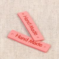 Etikett Label Hand Made rosa – Perfekte Veredelung für deine DIY-Projekte