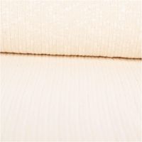 Strickstoff Baumwolle Cotton Knitted Cable Natur – Weich & hautfreundlich ausgerollt und glatt liegend