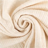 Strickstoff Baumwolle Cotton Knitted Cable Natur – Weich & hautfreundlich kunstvoll eingedreht in Falten