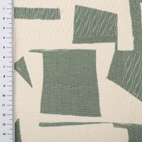 Baumwollstoff Dekostoff Jacquard Korgen natur mint – Natürlicher Charme für dein Zuhause mit Massband