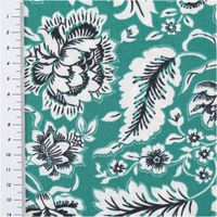 90758-Baumwollstoff-Popeline-Romana-Blumen-smaragdgruen-1-45m-Breite--MG-4211.jpg Baumwollstoff Popeline Romana mit Blumen-Print in Smaragdgrün – Hochwertiger Stoff für kreative Projekte mit Massband