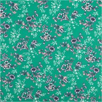 Baumwollstoff Popeline Odette mit Blümchen-Print in Grün – Vielseitig & Hautfreundlich Vollbild des Stoffes