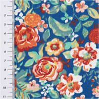 90776-Baumwollstoff-Popeline-Leontine-Bluemchen-blau-rot-1-45m-Breite--MG-4314.jpg Baumwollstoff Popeline Leontine mit Blümchen-Print in Blau und Rot – Vielseitig & Hautfreundlich mit Massband