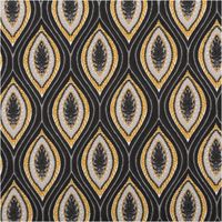 90785-Baumwollstoff-Popeline-Jana-Retro-schwarz-gelb-1-45m-Breite--MG-4204.jpg Baumwollstoff Popeline Jana mit grafischem Retro-Print in Schwarz und Gelb – Hochwertiger Stoff für kreative Projekte Nahaufnahme des Musters
