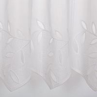 90815-Scheibengardine-Stickerei-Batist-Voile-Blaetter-weiss-50cm-Hoehe--MG-1080.jpg Scheibengardine Stickerei Batist-Voile Blätter weiß – 50 cm Höhe, nähfrei zuschneidbar