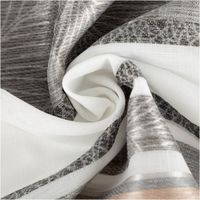 90819-Gardinenstoff-Dekostoff-halbtransparent-Jacquard-Streifen-Blaetter-weiss-taupe-1-50m-Breite--MG-7823.jpg Gardinenstoff Dekostoff halbtransparent Jacquard-Streifen Blätter taupe – 1,50 m Breite kunstvoll eingedreht in Falten
