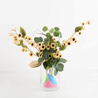 90833-Vorratsglas-mit-Bambusdeckel-16x25cm--DxH--von-Clayre-und-Eef--MG-8185-Bearbeitet.jpg Vorratsglas mit Bambusdeckel 16x25 cm (DxH) von Clayre & Eef – Stilvolle Frische für deine Küche mit Blumen in Szene gesetzt