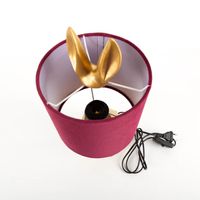 90841-Tischlampe-Kaninchen-20x42cm-mit-Samtschirm-goldfarbig-bordeauxrot-von-Clayre-und-Eef--MG-5041.jpg Tischlampe Kaninchen 20x42 cm mit Samtschirm – Extravagante Eleganz von Clayre & Eef von oben