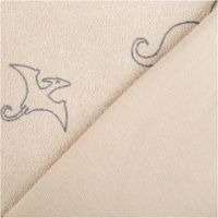 90911-Frottee-Stoff-Stretch-Dinosaurier-beige-1-50m-Breite--MG-7219.jpg Frottee Stoff Stretch Dinosaurier beige – Weich, Dehnbar & Perfekt für Kinderbekleidung mit Rueckseite