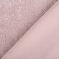 Frottee Stoff Stretch nude-rosa – Weich, Saugfähig & Perfekt für Bekleidung & Heimtextilien mit Rueckseite