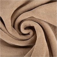 Frottee Stoff Stretch sand – Weich, Saugfähig & Perfekt für Bekleidung & Heimtextilien kunstvoll eingedreht in Falten