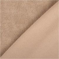 Frottee Stoff Stretch sand – Weich, Saugfähig & Perfekt für Bekleidung & Heimtextilien mit Rueckseite