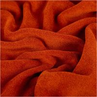 Frottee Stoff Stretch ziegel – Weich, Saugfähig & Perfekt für Bekleidung & Heimtextilien stilvoll und harmonisch drapiert