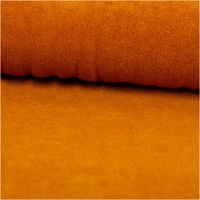 Frottee Stoff Stretch karamell-braun – Weich, Saugfähig & Perfekt für Bekleidung & Heimtextilien ausgerollt und glatt liegend