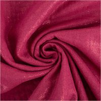 Musselin Stoff Glitzer Himbeerrot – Glamouröser Look für kreative Projekte kunstvoll eingedreht in Falten