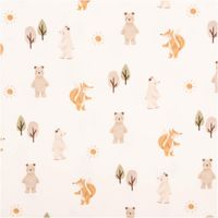 90942-Jersey-Stoff-Baumwolljersey-Digitaldruck-Forest-Animals-weiss-1-4m-Breite--MG-5938.jpg Jersey Stoff aus Baumwolle mit Digitaldruck Forest Animals in Weiß – Weicher & elastischer Stoff für einzigartige Nähprojekte Vollbild