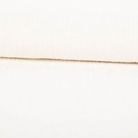 Baumwollstoff Cotton Slub Washed Ecru – Weich, luftig & perfekt für sommerliche Kleidung ausgerollt und glatt liegend