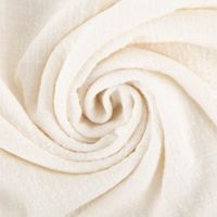 Baumwollstoff Cotton Slub Washed Ecru – Weich, luftig & perfekt für sommerliche Kleidung kunstvoll eingedreht in Falten