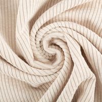 Cordstoff Cord Meterware einfarbig natur 1,50m Breite kunstvoll eingedreht in Falten