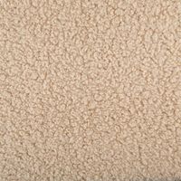 Teddystoff Bouclé Grob – Helles Beige, 145 cm Breite – Perfekt für die Herbst-/Wintersaison! Vollbild des Stoffes