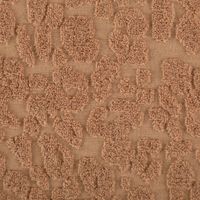 Frottee Stoff Leo Braun – Weicher & Hautfreundlicher Frottee mit Animal Skin Trendmuster Nahaufnahme des Stoffes