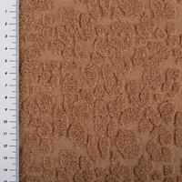 Frottee Stoff Leo Braun – Weicher & Hautfreundlicher Frottee mit Animal Skin Trendmuster mit Massband