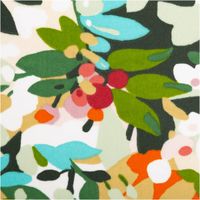 Abwaschbarer Tischdeckenstoff – Acrylbeschichtet | Saone Blumen Bunt – 1,55 m Breite | Pflegeleicht & Vielseitig Nahaufnahme des Stoffes