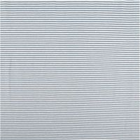 Jersey Stoff Baumwolljersey Yarn Dyed Streifen – Fein gestreift in Weiß und Stahlblau, 1,50 m Breite Vollbild