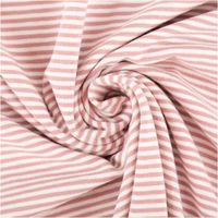 91083-Jersey-Stoff-Baumwolljersey-Yarn-Dyed-Streifen-fein-weiss-hell-mauve-1-50m-Breite--MG-5968.jpg Jersey Stoff Baumwolljersey Yarn Dyed Streifen – Fein gestreift in Weiß und Hell-Mauve, 1,50 m Breite kunstvoll eingedreht in Falten