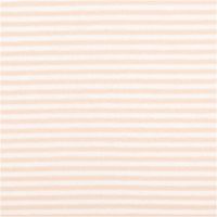 Jersey Stoff Baumwolljersey Yarn Dyed Streifen – Fein gestreift in Weiß und Beige, 1,50 m Breite Nahaufnahme des Stoffes