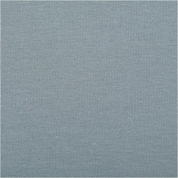 Jersey Stoff Baumwolljersey Uni Stahlblau – Weich, elastisch und hautfreundlich, 1,50 m Breite Nahaufnahme des Stoffes