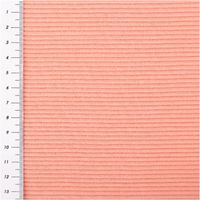 Rippjersey Ottoman Uni Coral – Hochwertiger, elastischer Jersey-Stoff für vielseitige Nähprojekte mit Massband