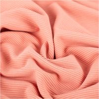 Rippjersey Ottoman Uni Coral – Hochwertiger, elastischer Jersey-Stoff für vielseitige Nähprojekte stilvoll und harmonisch drapiert