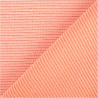 Rippjersey Ottoman Uni Coral – Hochwertiger, elastischer Jersey-Stoff für vielseitige Nähprojekte mit Rueckseite
