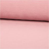 Rippjersey Ottoman Uni Hell-Mauve – Hochwertiger, elastischer Jersey-Stoff für vielseitige Nähprojekte ausgerollt und glatt liegend