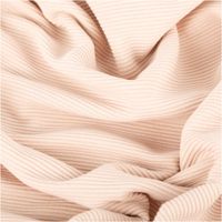 Rippjersey Ottoman Uni Beige – Hochwertiger, elastischer Jersey-Stoff für vielseitige Nähprojekte stilvoll und harmonisch drapiert
