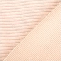 Rippjersey Ottoman Uni Beige – Hochwertiger, elastischer Jersey-Stoff für vielseitige Nähprojekte mit Rueckseite