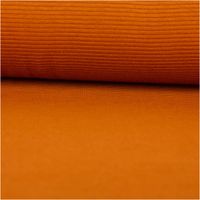 Rippjersey Ottoman Uni Karamell – Hochwertiger, elastischer Jersey-Stoff für vielseitige Nähprojekte ausgerollt und glatt liegend