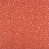 Jersey Stoff Baumwolljersey mit kleinen Pünktchen – Weich, elastisch & hautfreundlich in Terracotta (/1,50 m Breite) Vollbild des Stoffes