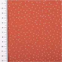 91149-Jersey-Stoff-Baumwolljersey-Puenktchen-terracotta-1-50m-Breite--MG-5915.jpg Jersey Stoff Baumwolljersey mit kleinen Pünktchen – Weich, elastisch & hautfreundlich in Terracotta (/1,50 m Breite) mit Massband