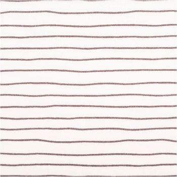 Jersey Stoff Baumwolljersey mit feinen schwarzen Linien – Weich, elastisch und hautfreundlich (1,50 m Breite) Nahaufnahme des Stoffes