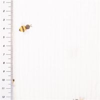 Musselin Stoff mit kleinen Bienen – Weicher & hautfreundlicher Baumwollstoff für Babys & Kinder mit Massband