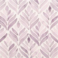 Baumwollstoff Halbpanama Aquarell Ornamente Lila – 1,40m breit | Dekostoff mit Digitaldruck für moderne Wohnideen Nahaufnahme des Stoffes