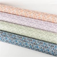 Baumwollstoff Halbpanama Aquarell Ornamente Lila – 1,40m breit | Dekostoff mit Digitaldruck für moderne Wohnideen mit anderen Stoffen in Szene gesetzt
