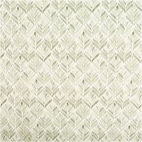 Baumwollstoff Halbpanama Aquarell Ornamente Grün – 1,40m breit | Dekostoff mit Digitaldruck für moderne Wohnideen Vollbild