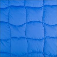 Steppstoff Graphic Square in Blau und Neongrün – 3-lagiger Jackenstoff, 1,40 m Breite | Wärmend, modern & vielseitig Vollbild